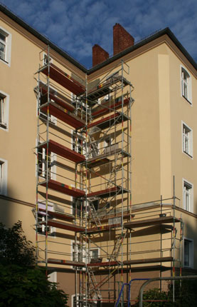 Ein Leitergangsturm von M & M Gerüstbau Berlin